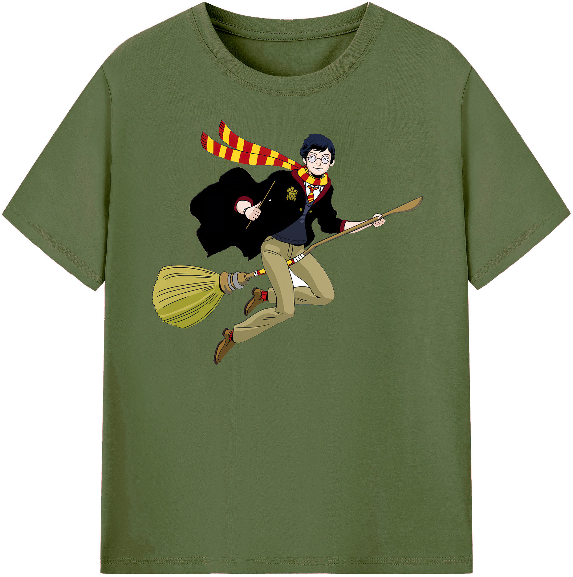 （画像用） Harry Potter ハリー・ポッターシリーズ 綿100％半袖Tシャツ（フロントプリント）